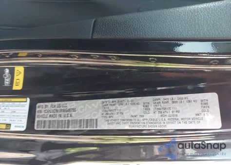 2021 Jeep Wrangler Unlimited Willys 4X4 z USA, uszkodzony, nr VIN 1C4HJXDN1MW648786